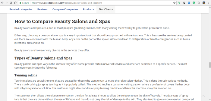 opinion corp comparing salons
